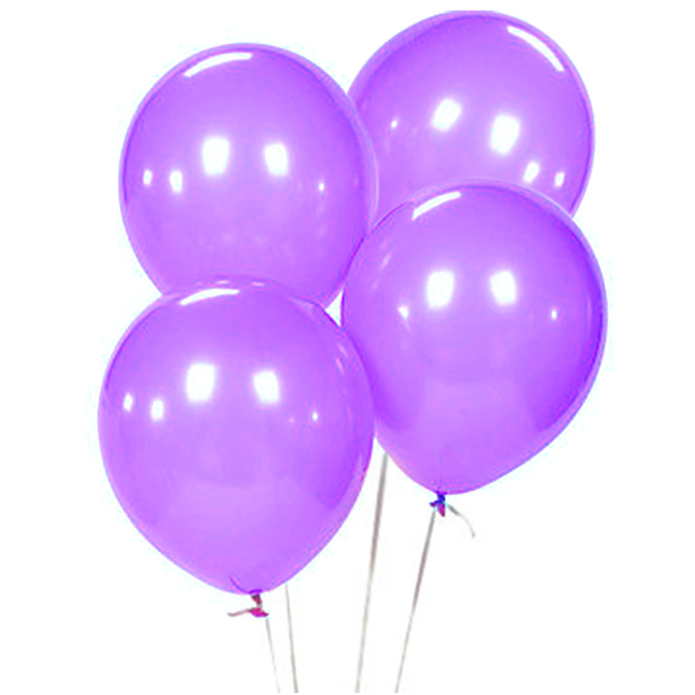 100 x Purple  Birthday Wedding Party Decor Latex Helium 